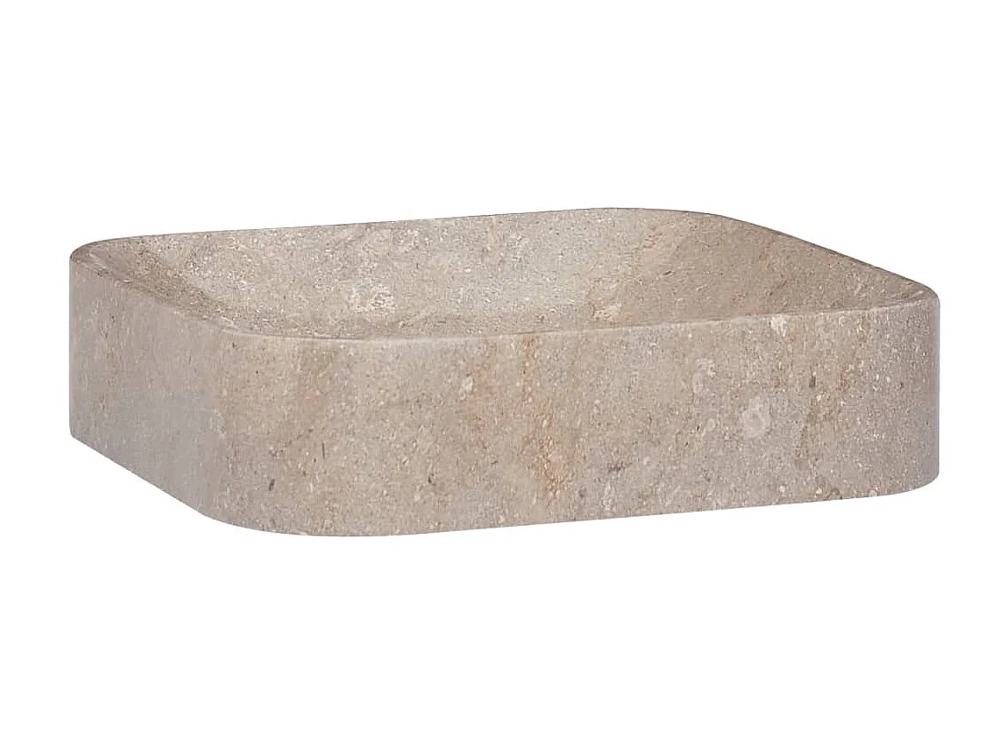 Lavabo gris mármol 40x40x10 cm ES66372