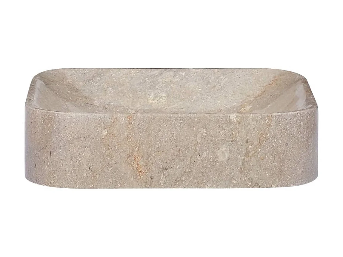 Lavabo gris mármol 40x40x10 cm ES66372