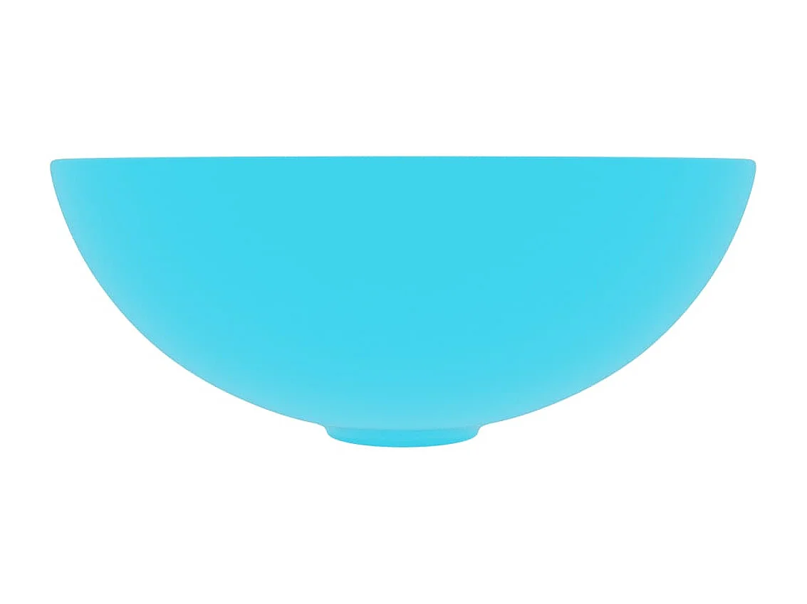 Lavabo de cuarto de baño redondo cerámica verde claro ES66351