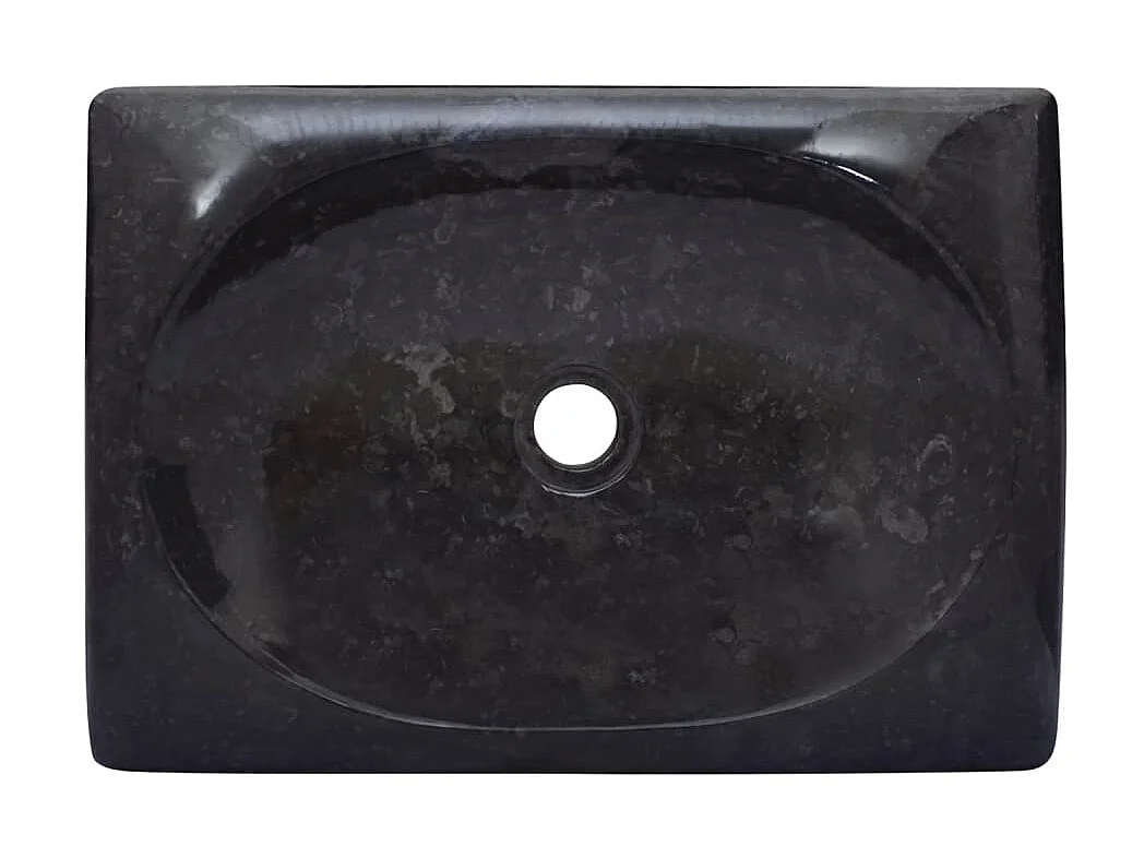 Lavabo mármol negro 50x35x10 cm ES66596
