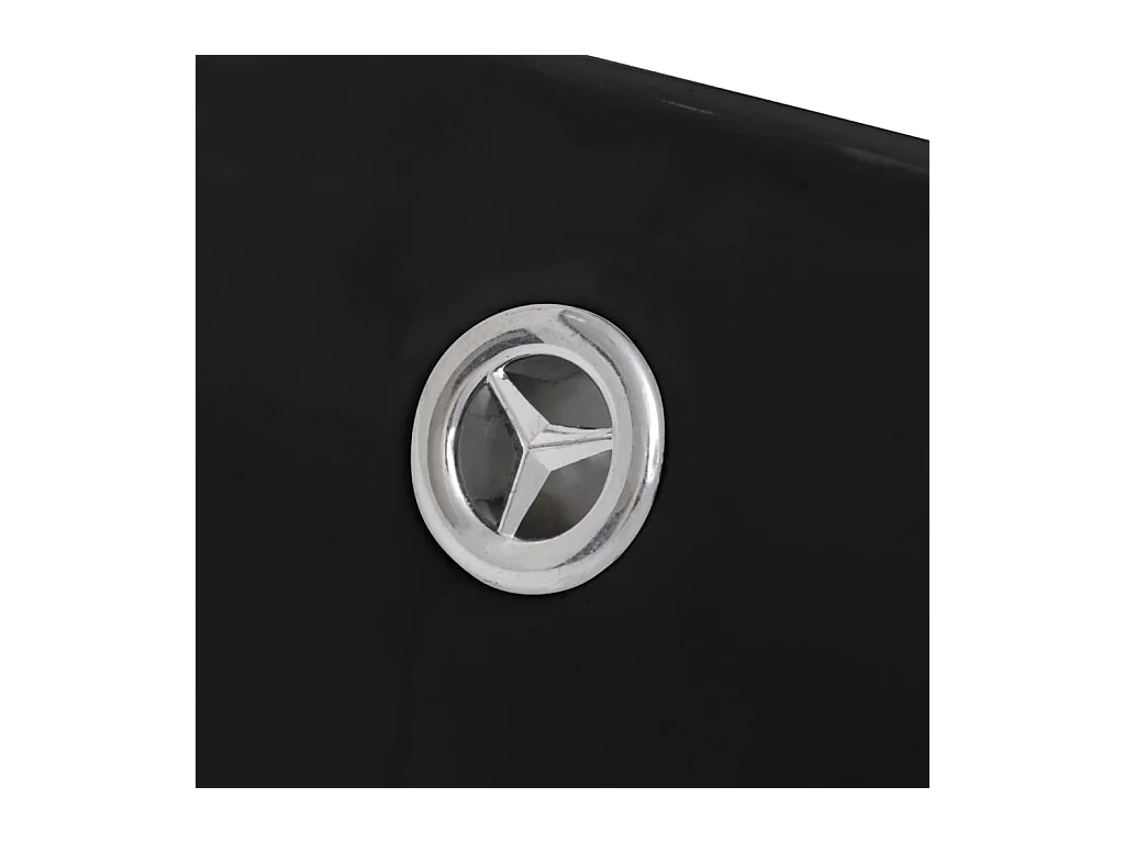 Lavabo Oval de cerámica negra de lujo con desagüe, 59 x 38,5 cm ES66547