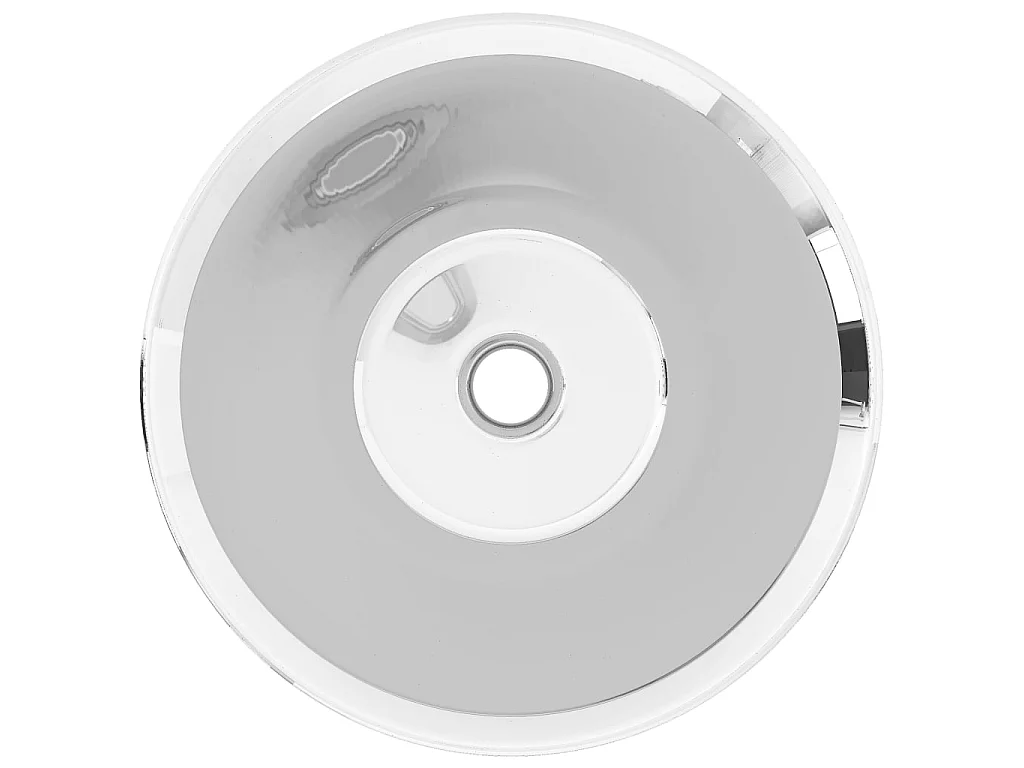 Vasque 42 x 14 cm Céramique Argenté WVGQ4687