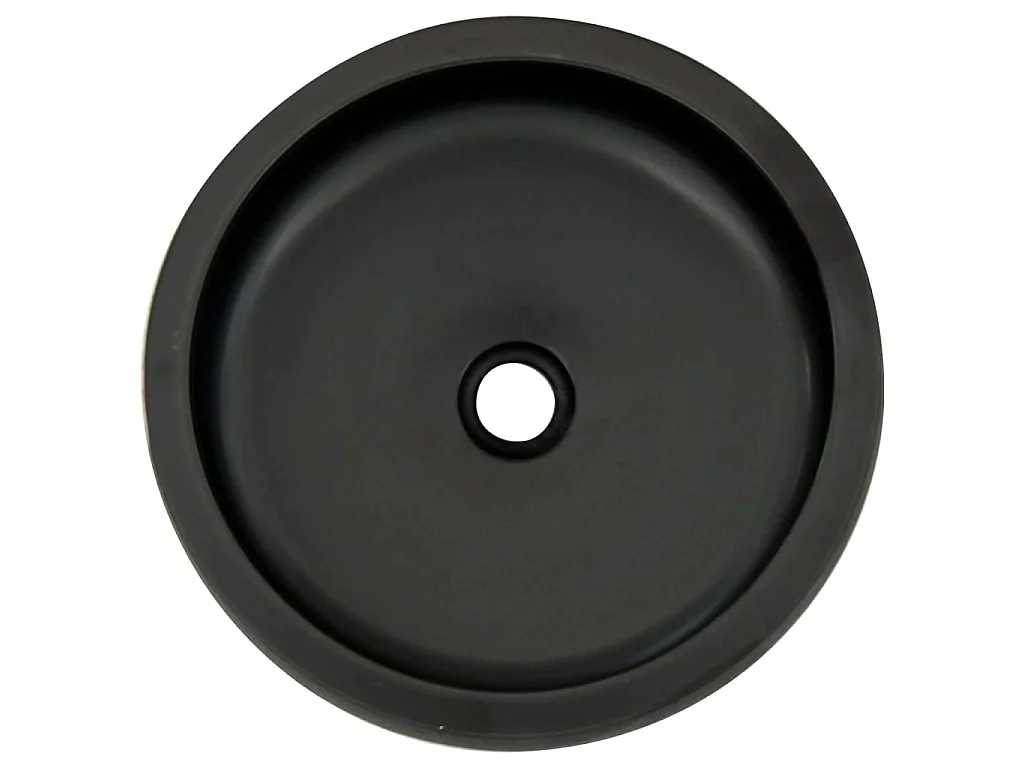 Vasque à poser noir et marron rond Φ41x14 cm céramique WVGQ6840