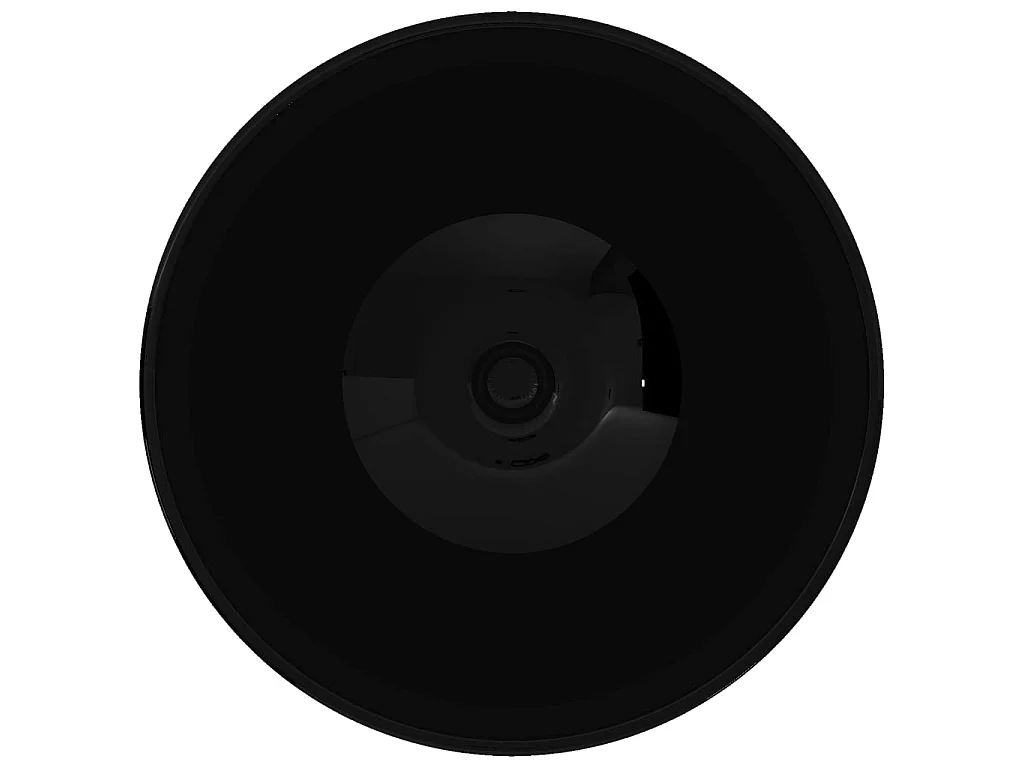 Vasque rond céramique Noir pour salle de bain WVGQ5036