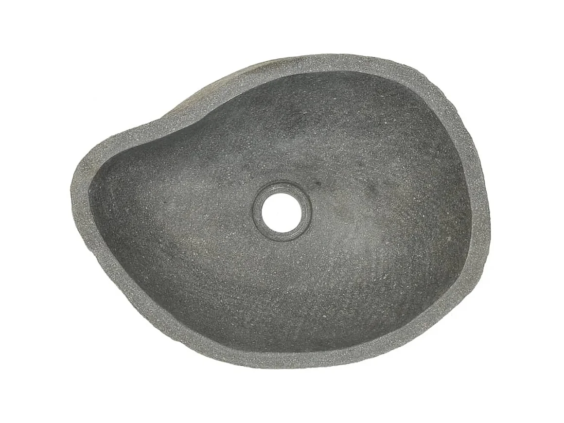 Lavabo de piedra de río ovalado 37-46 cm ES66449