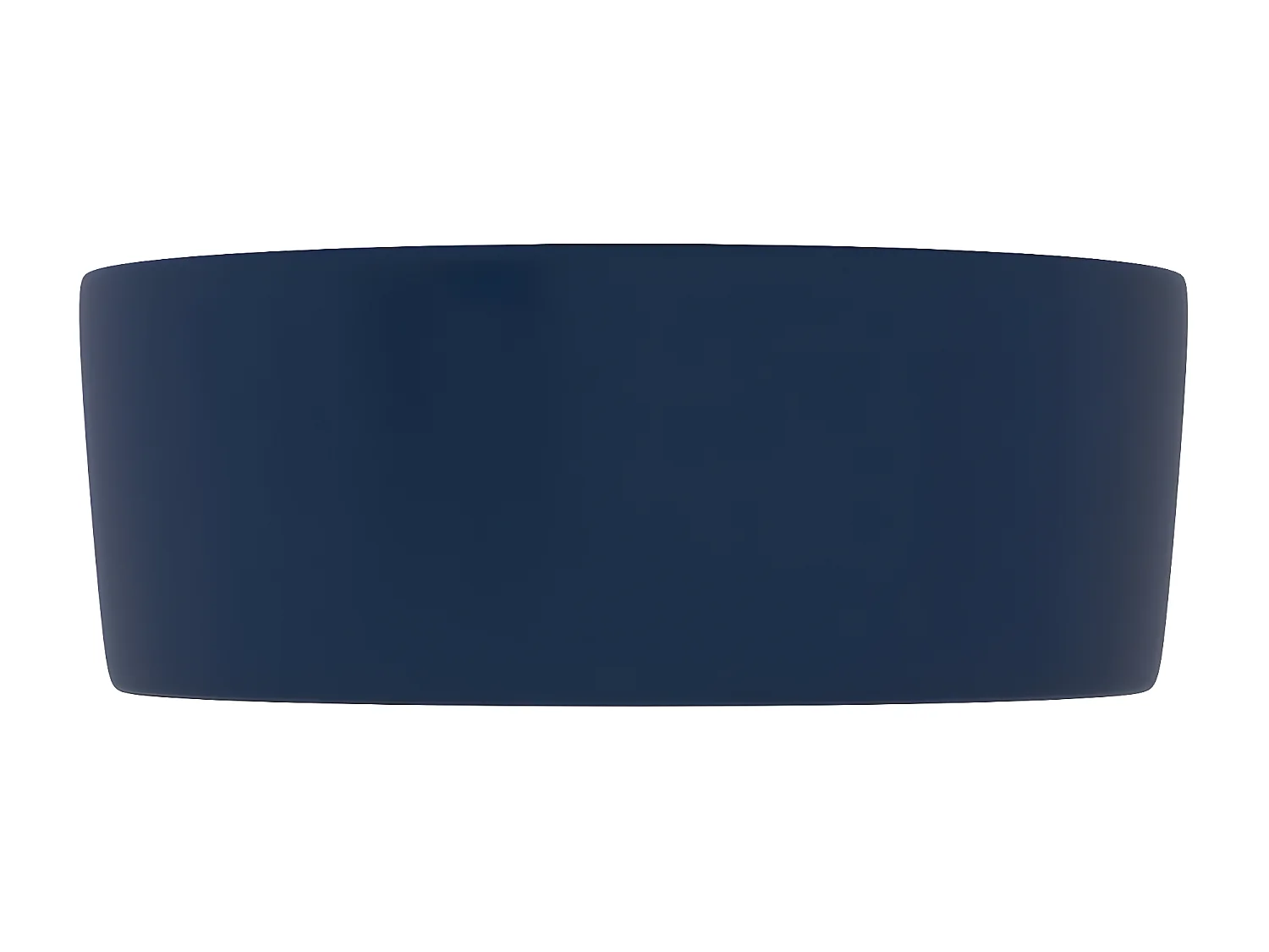 Lavatório luxuoso redondo 40x15cm cerâmica azul-escuro mate PT319662