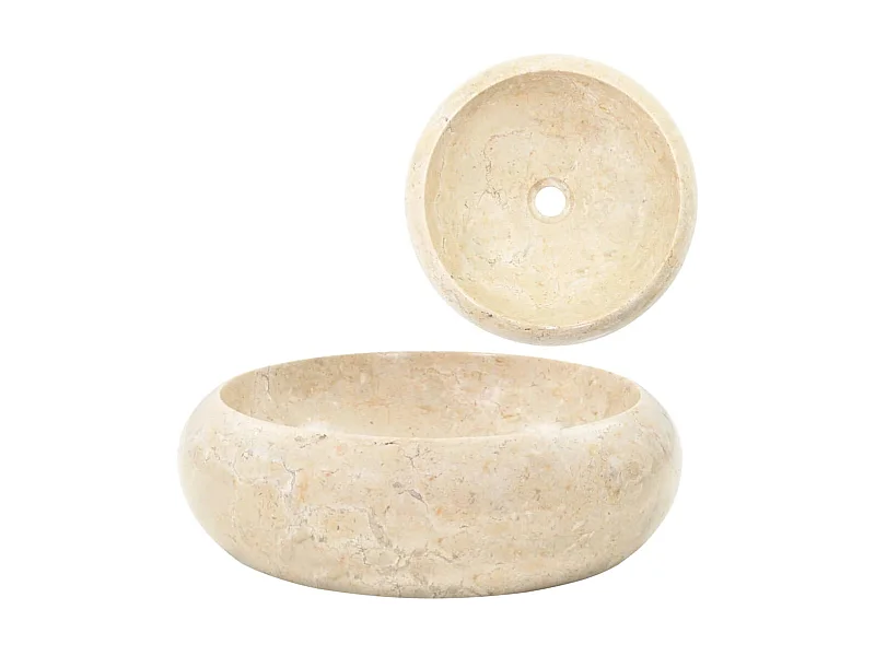 Vasque 40 x 12 cm Marbre Crème WVGQ3325