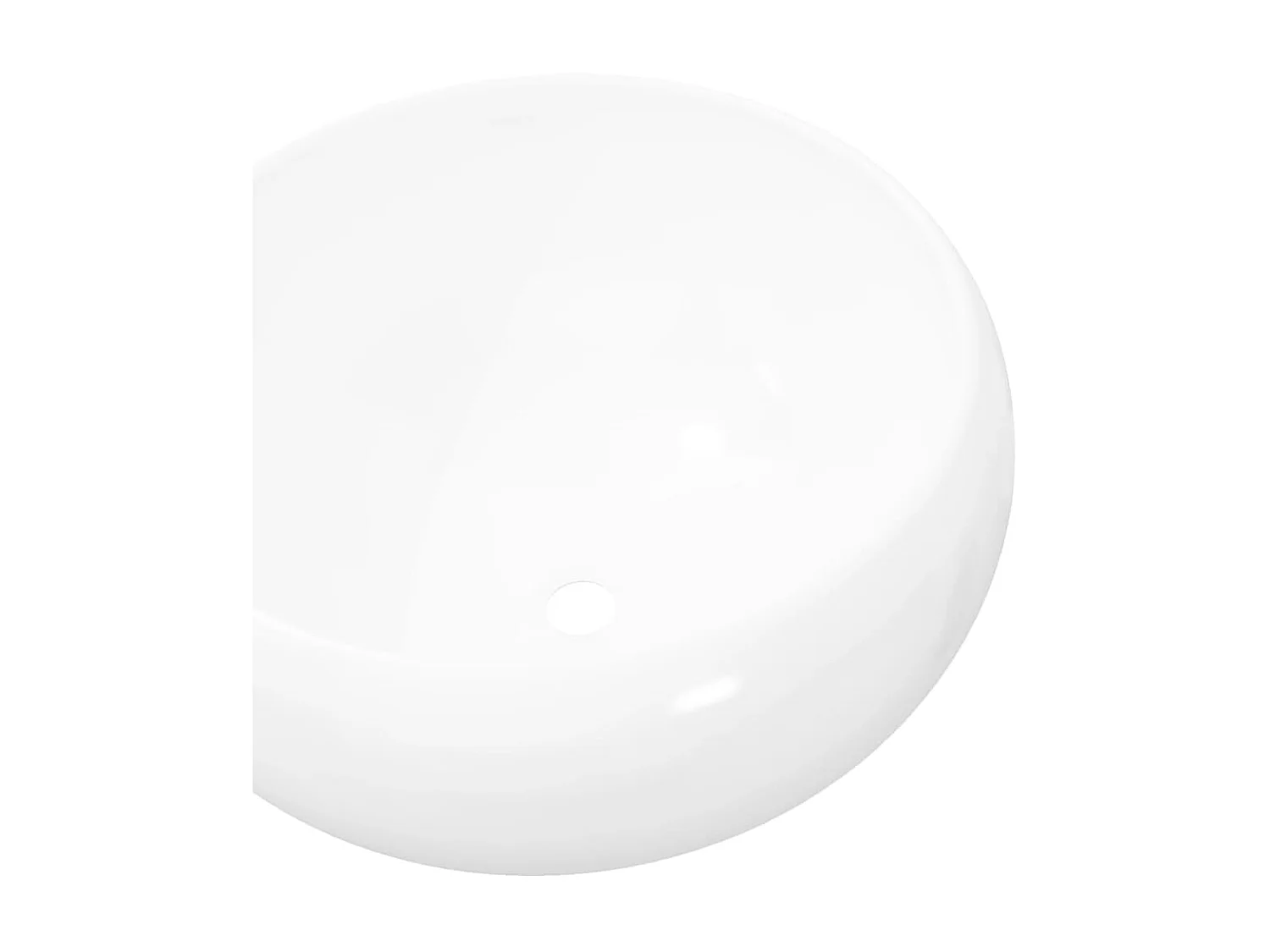 Vasque ronde Céramique Blanc 40 x 15 cm WVGQ1438