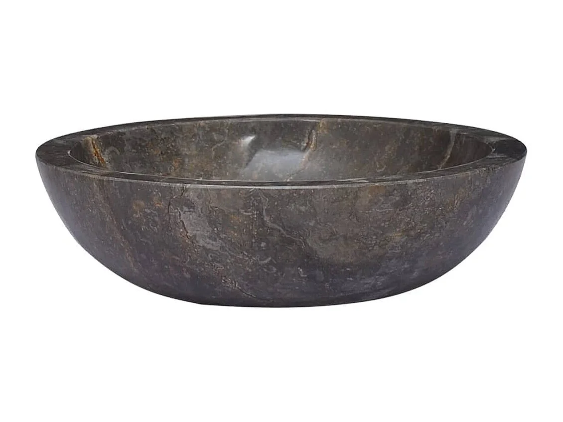 Lavabo gris mármol Ø40x12 cm ES66446