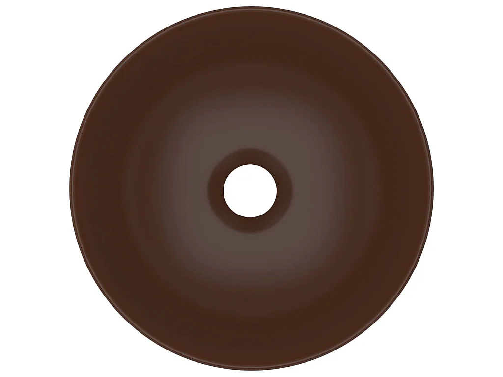 Vasque de salle de bain Céramique Marron Rond WVGQ1055