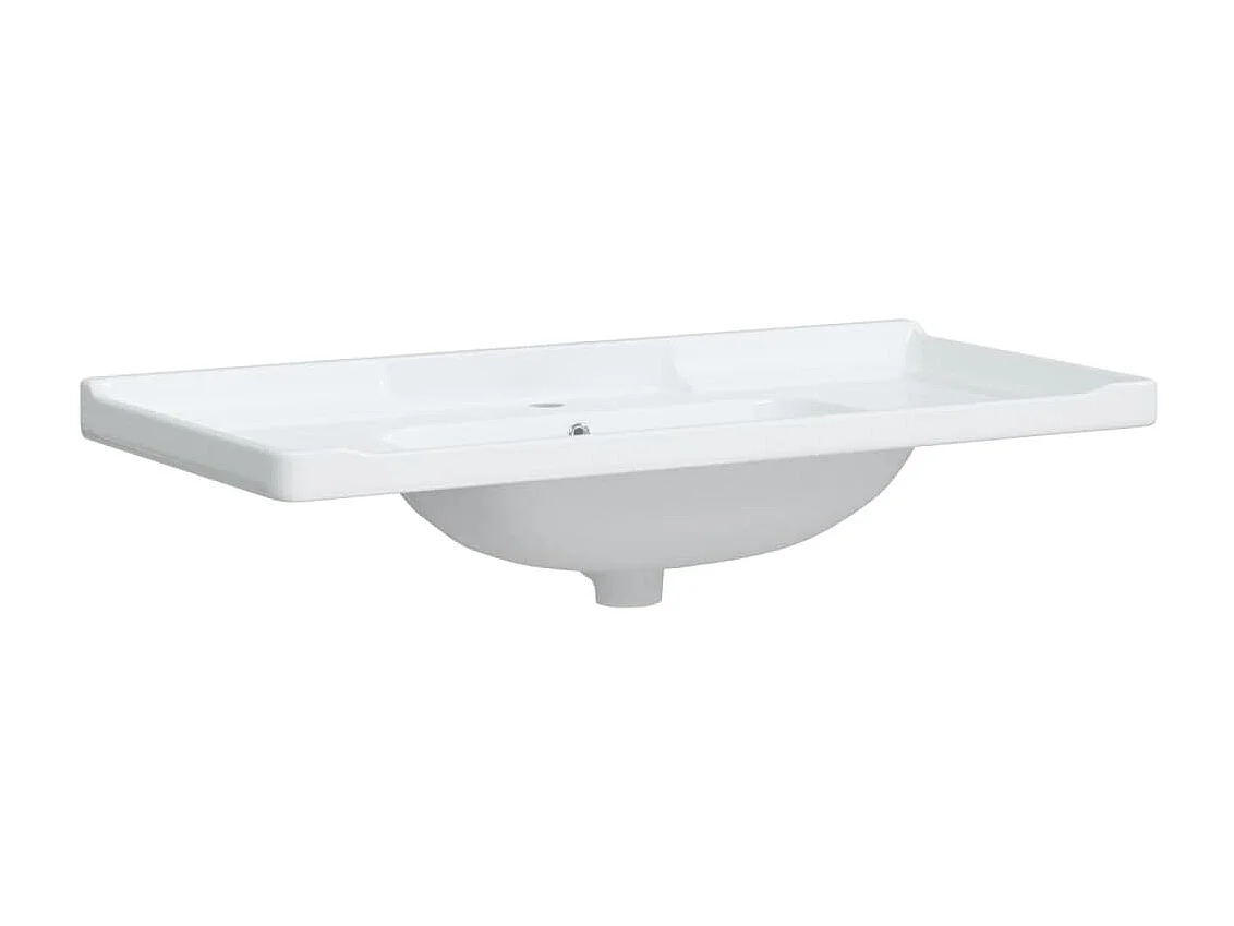 Lavatório casa de banho retangular 71x48x19,5cm cerâmica branco PT118106