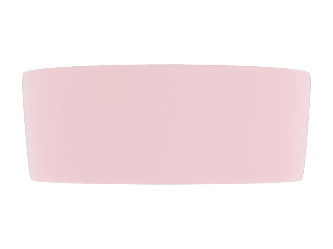 Lavabo de lujo redondo cerámica rosa mate 40x15 cm ES66396