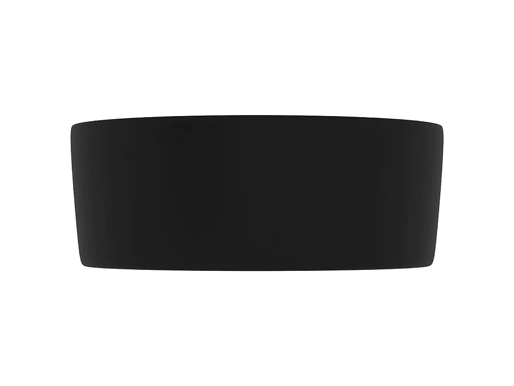Vasque rond de luxe Noir mat 40x15 cm Céramique WVGQ4204