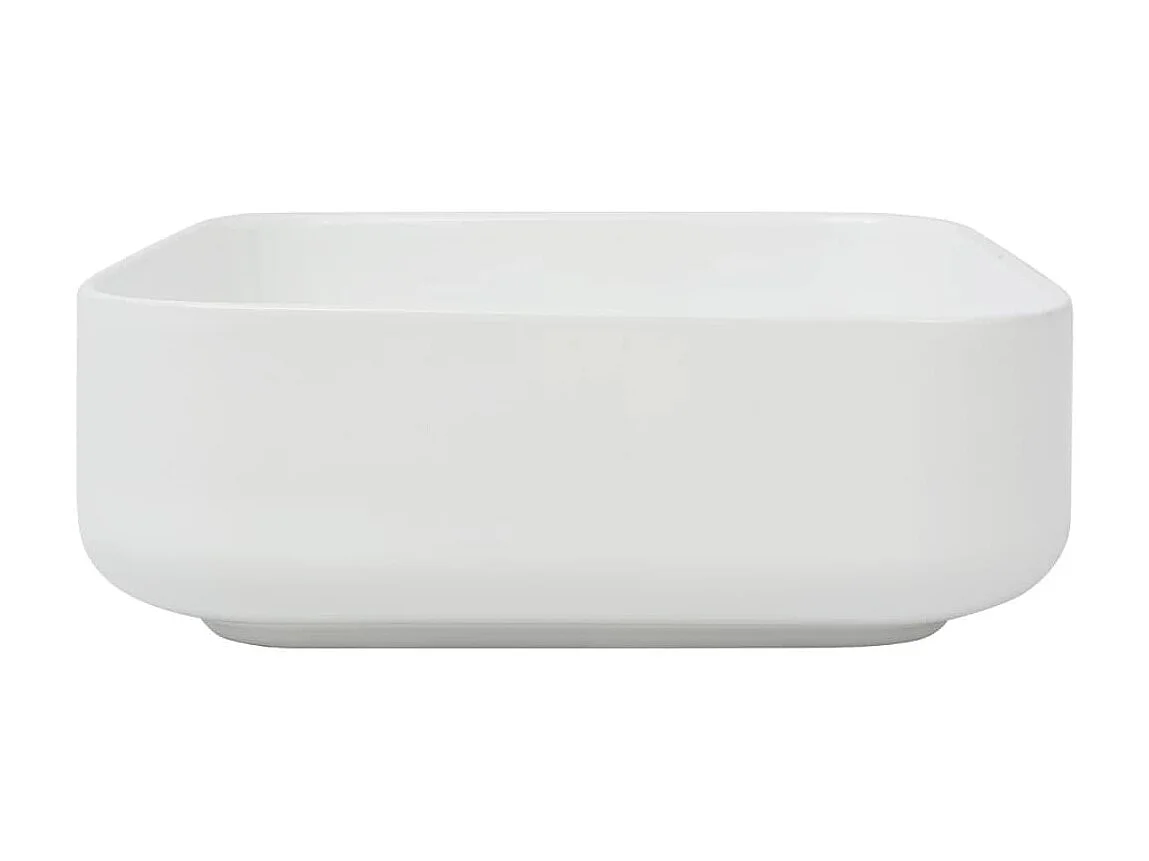 Vasque carré Céramique Blanc 39x39x13,5 cm WVGQ9398