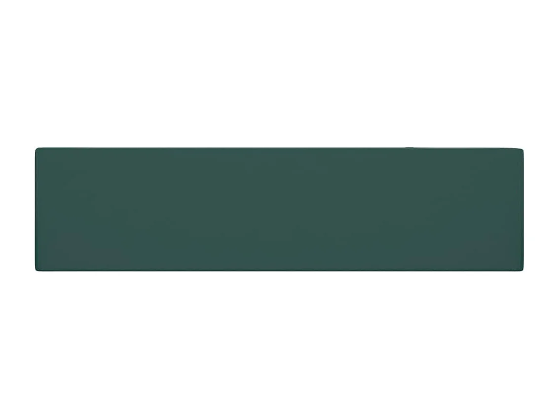 Vasque de salle de bain avec trop-plein Céramique Vert foncé WVGQ8015