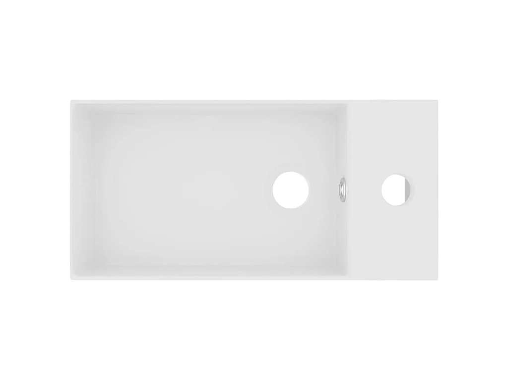 Lavatório WC c/ extravasamento cerâmica branco mate PT695689