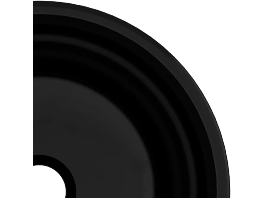 Lavabo de vidrio templado negro 30x12 cm ES66439