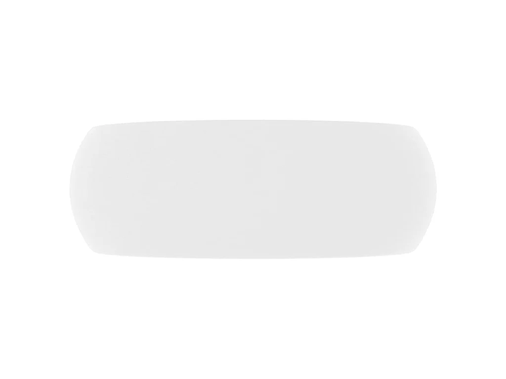 Vasque rond de luxe Blanc mat 40x15 cm Céramique WVGQ7830