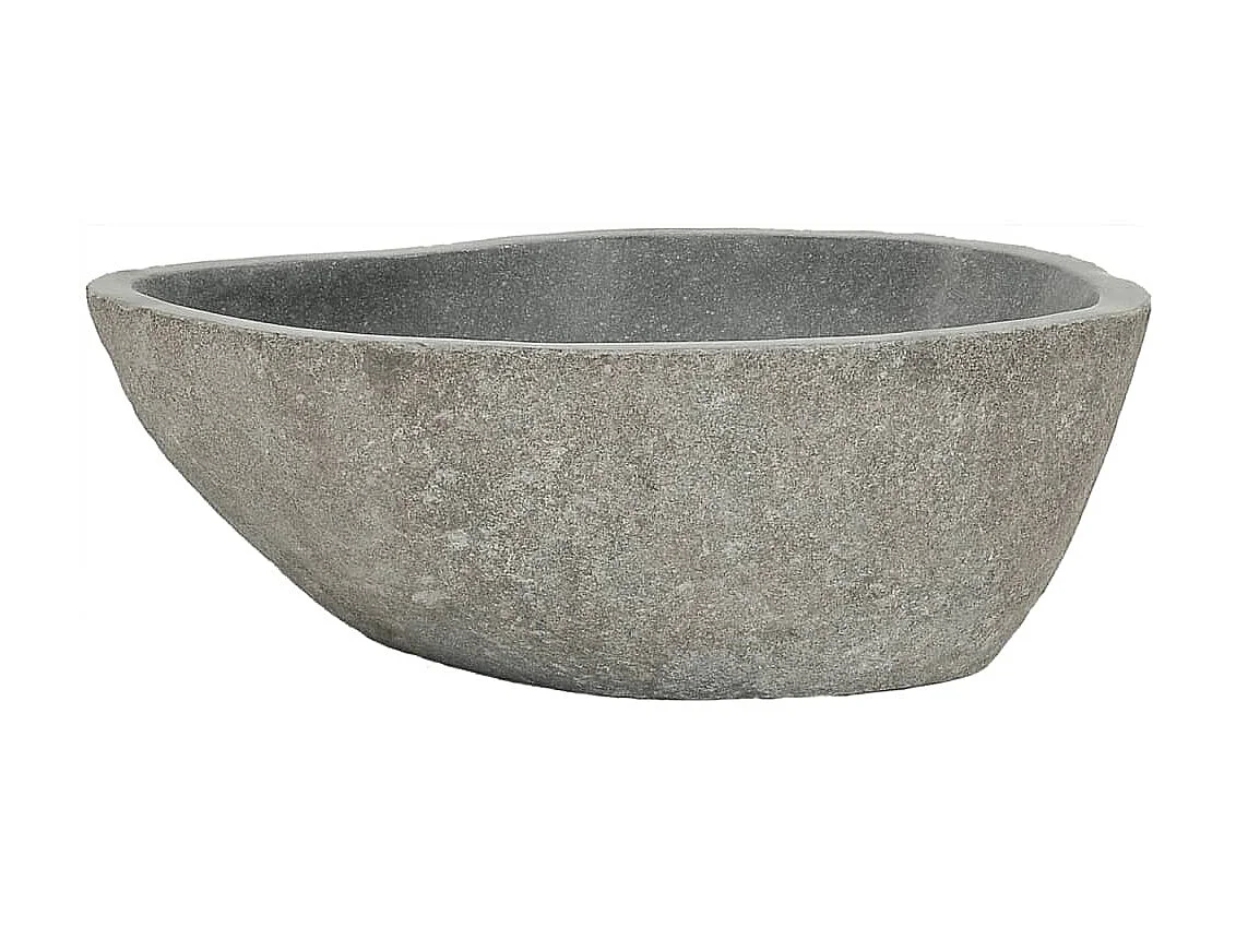 Lavatório de pedra do rio oval (37-46)x(29-36) cm PT714396