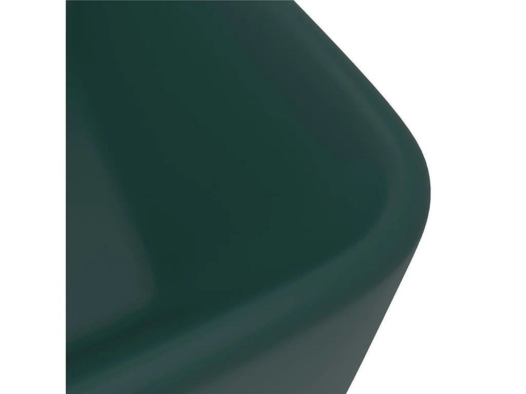 Lavabo de lujo cerámica verde oscuro mate 41x30x12 cm ES66287