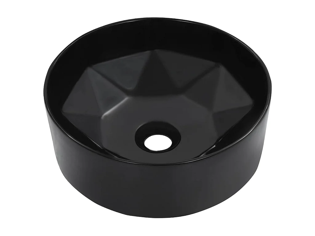 Lavabo 36x14 cm cerámica negro ES66383