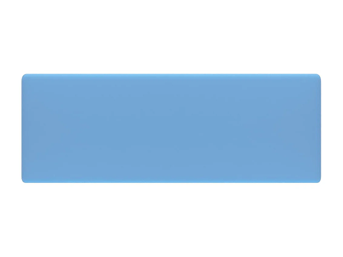 Lavatório luxuoso quadrado 41x41 cm cerâmica azul-claro mate PT519408