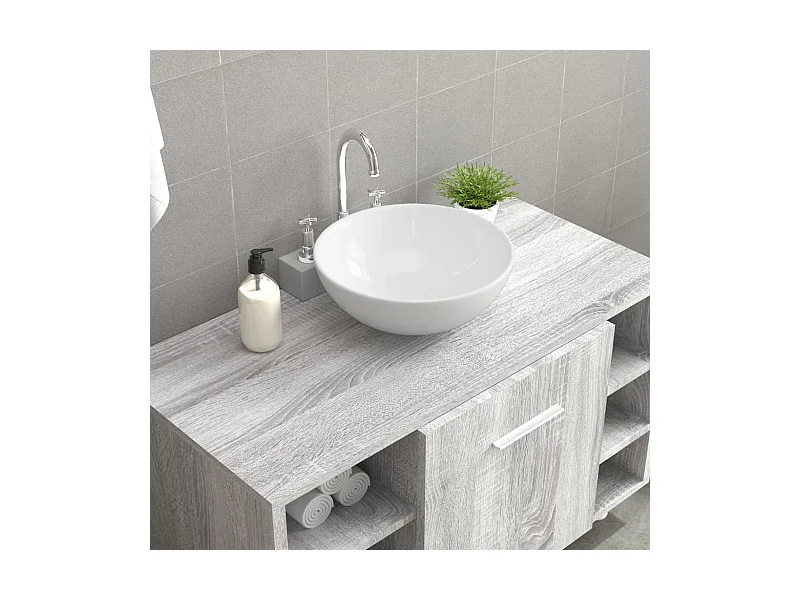 Lavatório 28x28x10 cm cerâmica branco PT488747