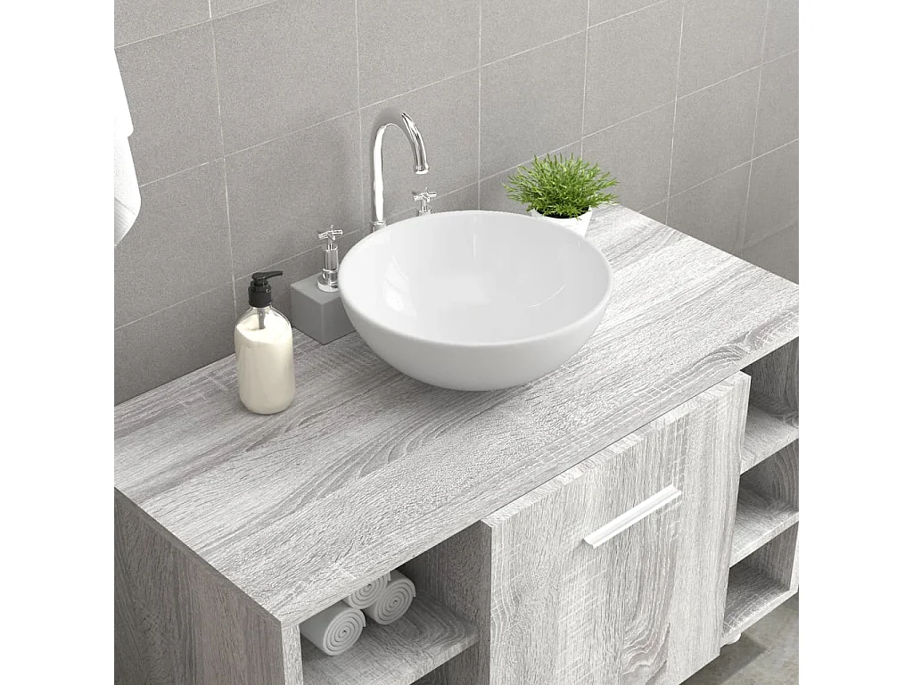 Lavatório 28x28x10 cm cerâmica branco PT488747