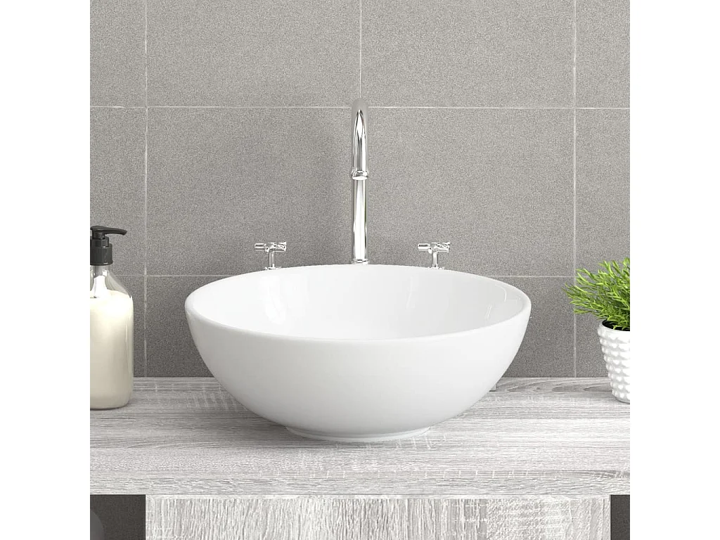 Lavatório 28x28x10 cm cerâmica branco PT488747