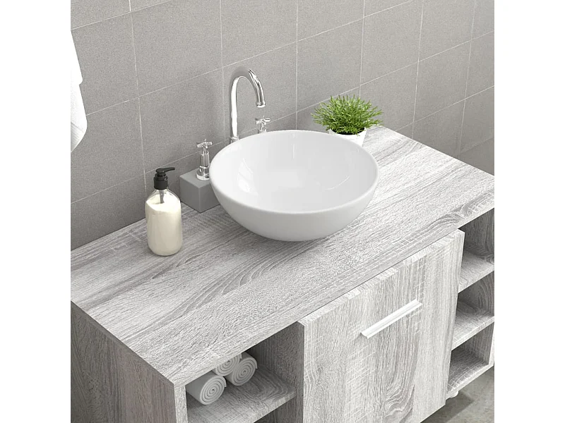 Vasque blanc 28x28x10 cm céramique WVGQ8543