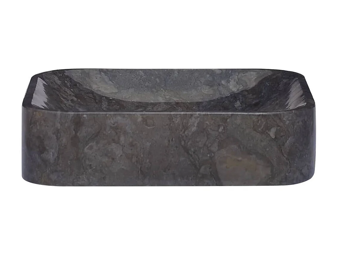 Lavatório 40x40x10 cm mármore preto PT879275