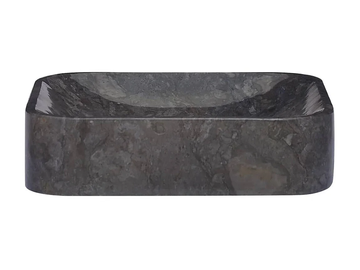 Lavatório 40x40x10 cm mármore preto PT879275