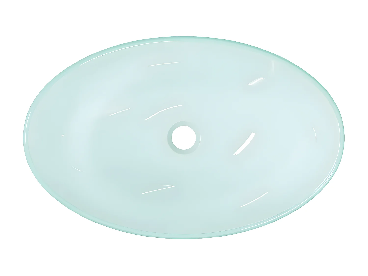 Vasque Verre trempé 54,5x35x15,5 cm Dépoli WVGQ8954