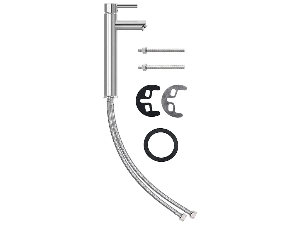 Lavabo grifo tapón pulsador cristal templado marrón ES66593