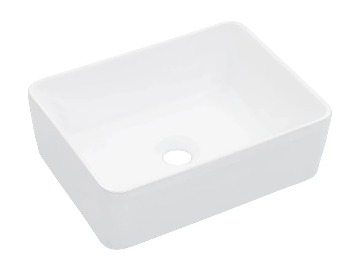 Lavabo 40x30x13 cm cerámica blanco ES66405