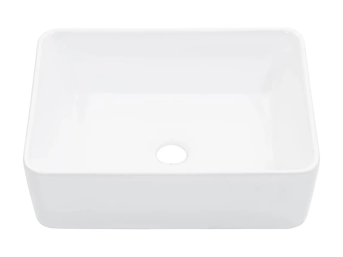 Lavabo 40x30x13 cm cerámica blanco ES66405