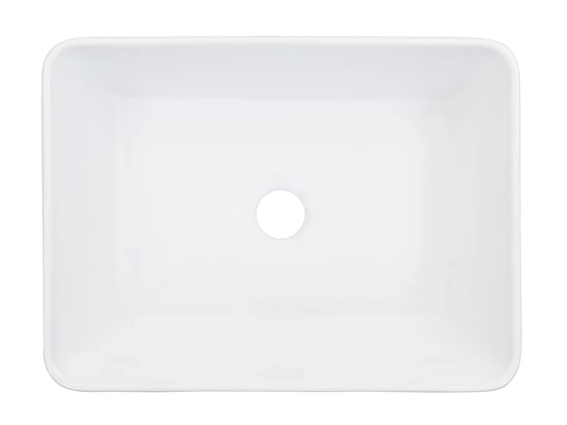 Lavabo 40x30x13 cm cerámica blanco ES66405