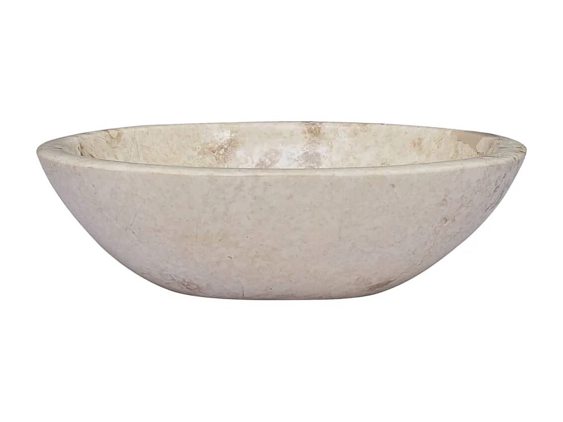 Lavabo crema mármol 53x40x15 cm ES66529