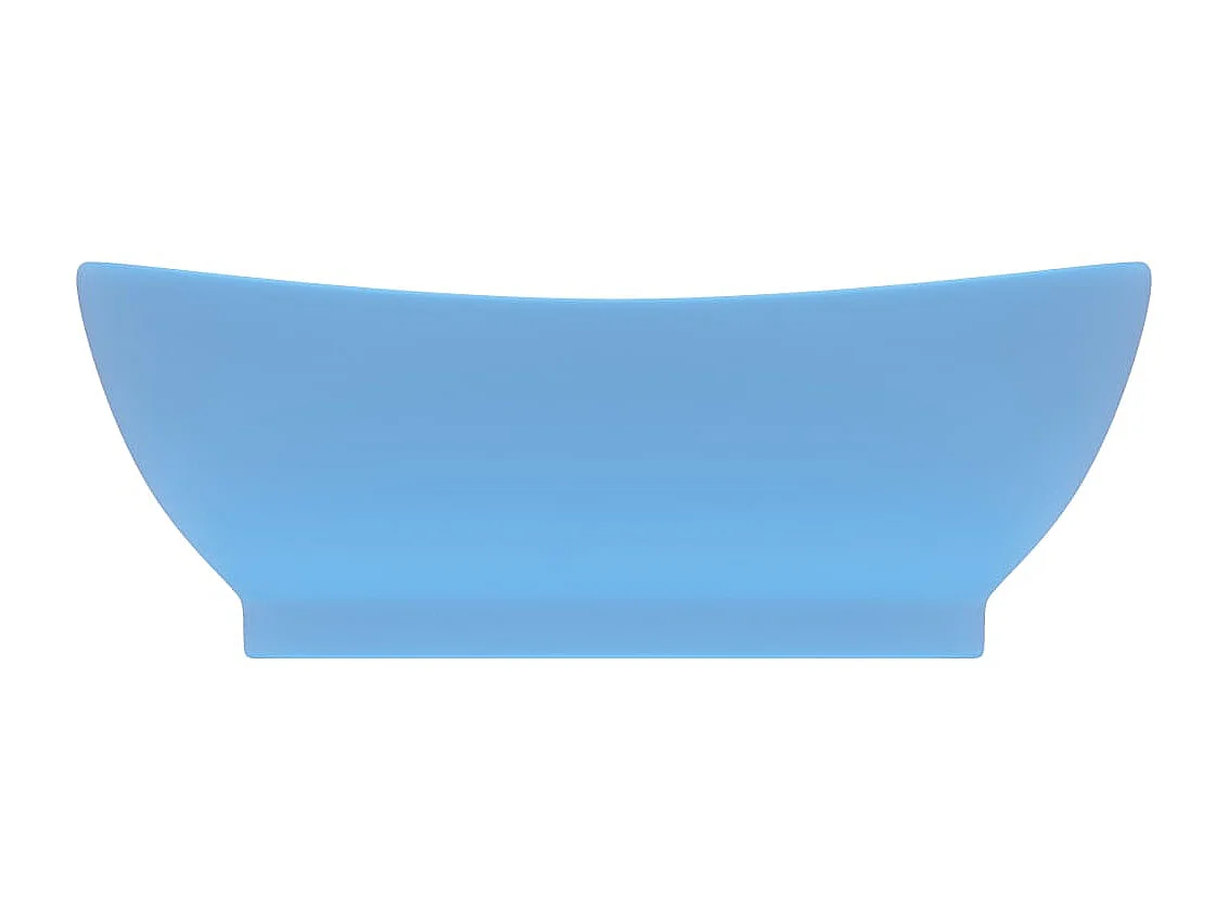 Lavabo lujoso con rebosadero cerámica azul claro 58,5x39 cm ES66640
