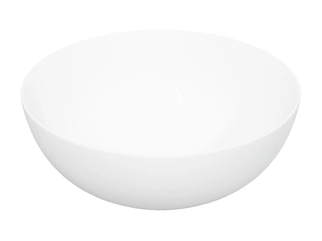 Vasque blanc 36x15 cm céramique rond WVGQ4172