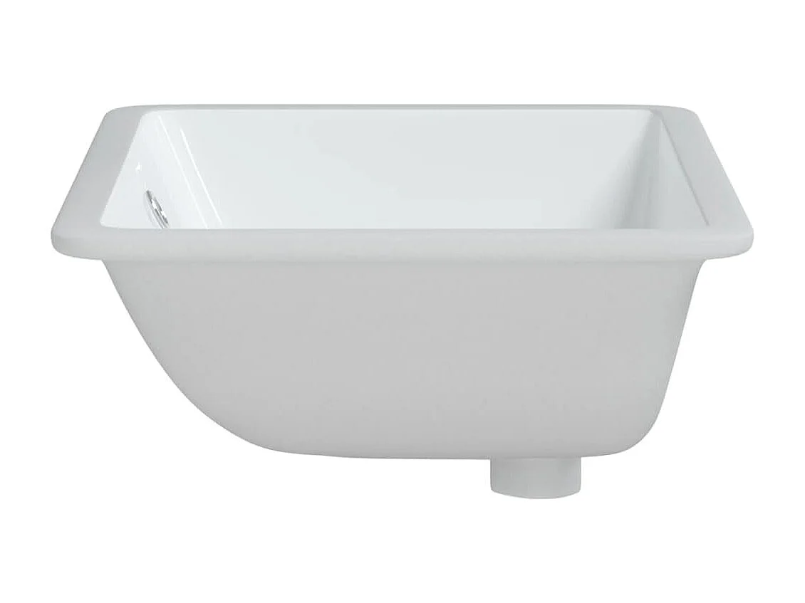Lavabo de baño rectangular cerámica blanco 55,5x37,5x19 cm ES66487
