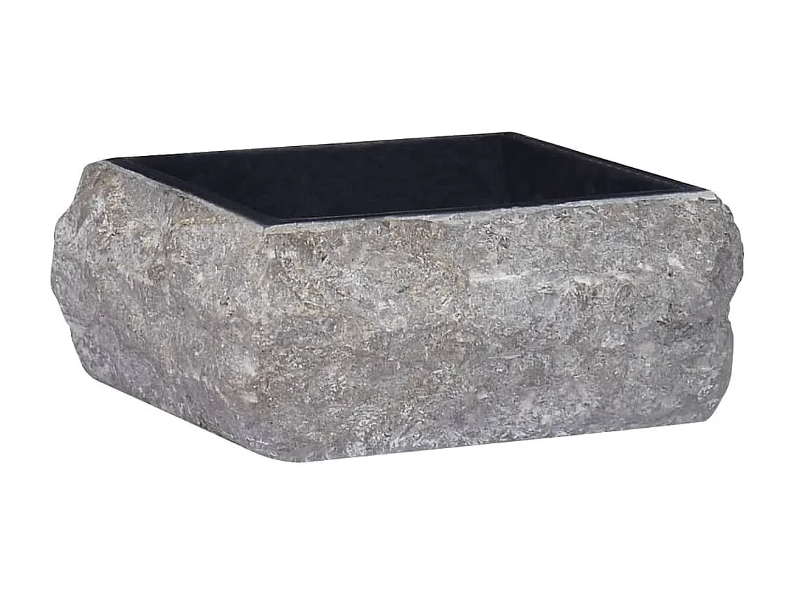 Lavabo mármol negro 30x30x13 cm ES66635