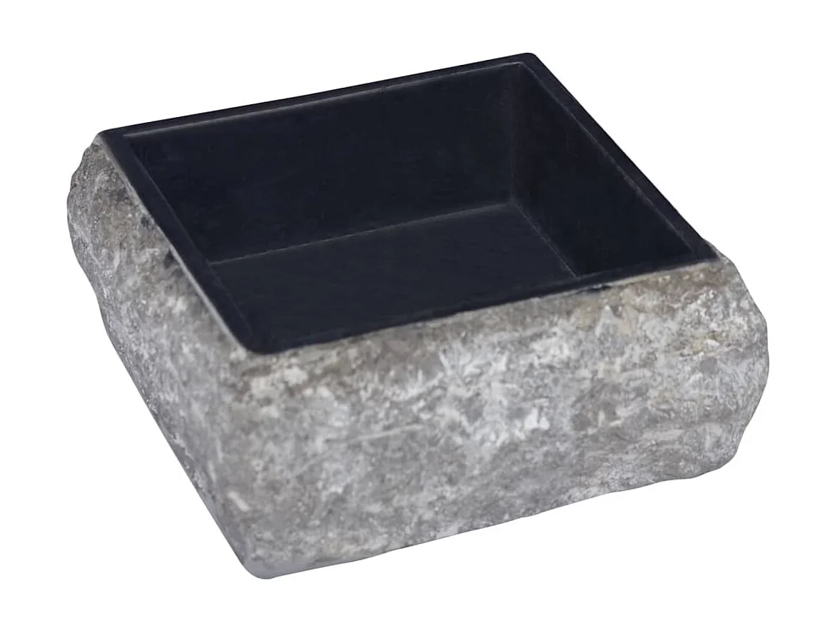 Lavatório 30x30x13 cm mármore preto PT798045