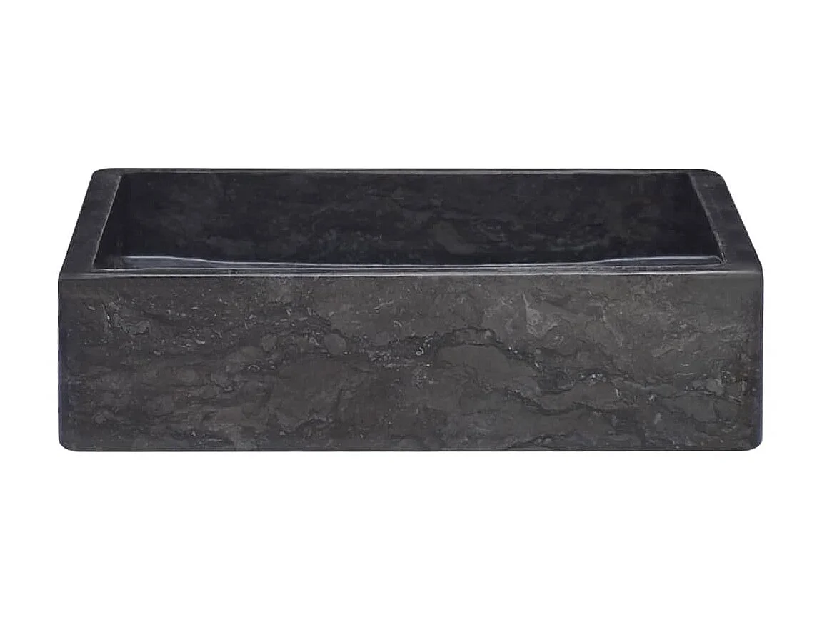 Lavabo mármol negro 40x40x10 cm ES66517