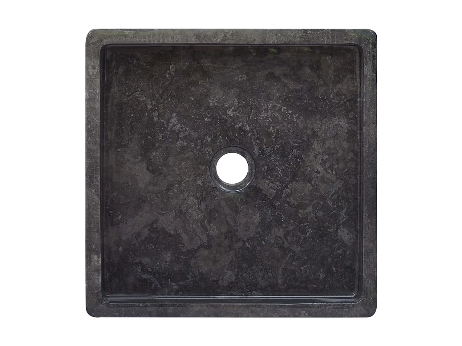 Lavabo mármol negro 40x40x10 cm ES66517