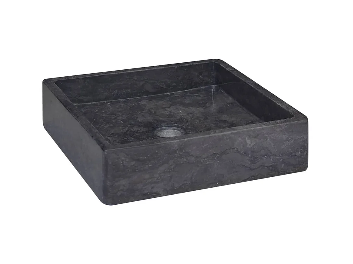 Vasque Noir 40x40x10 cm Marbre WVGQ7594