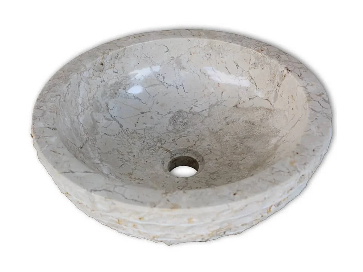 Vasque Marbre 40 cm Crème WVGQ4016