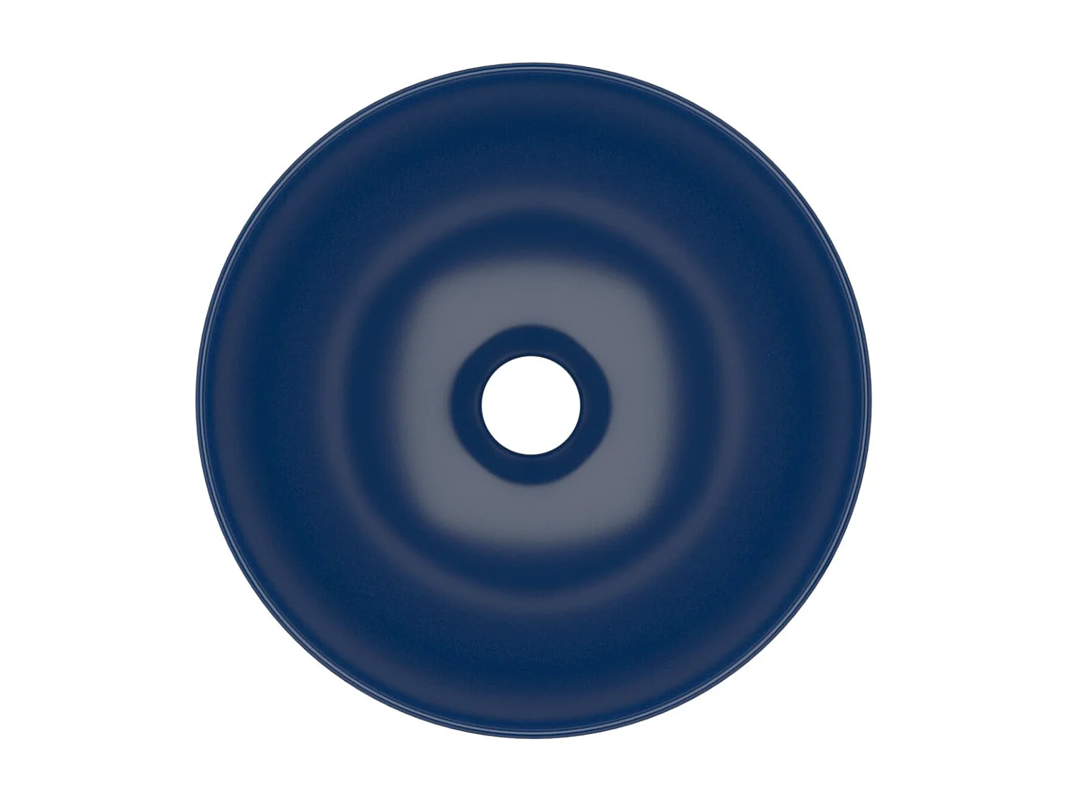 Vasque de salle de bain Céramique Bleu foncé Rond WVGQ6405