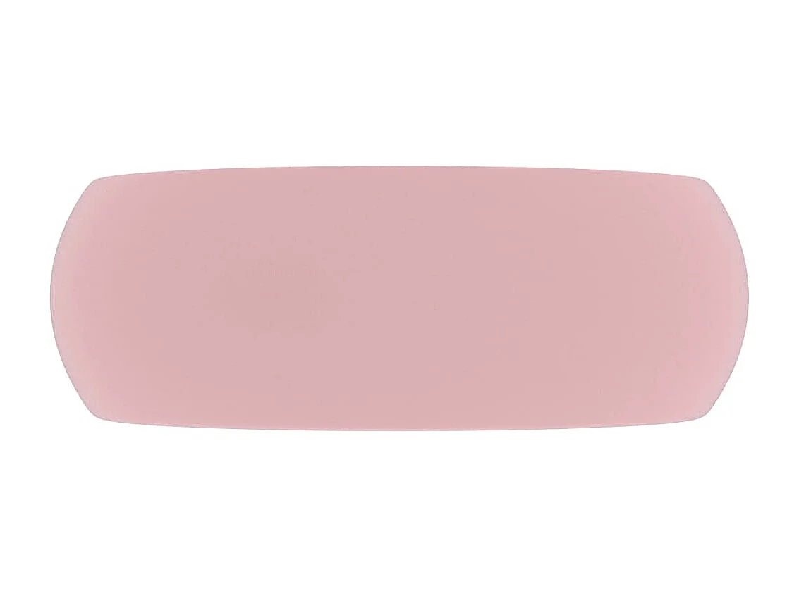Vasque rond de luxe Rose mat 40x15 cm Céramique WVGQ1307