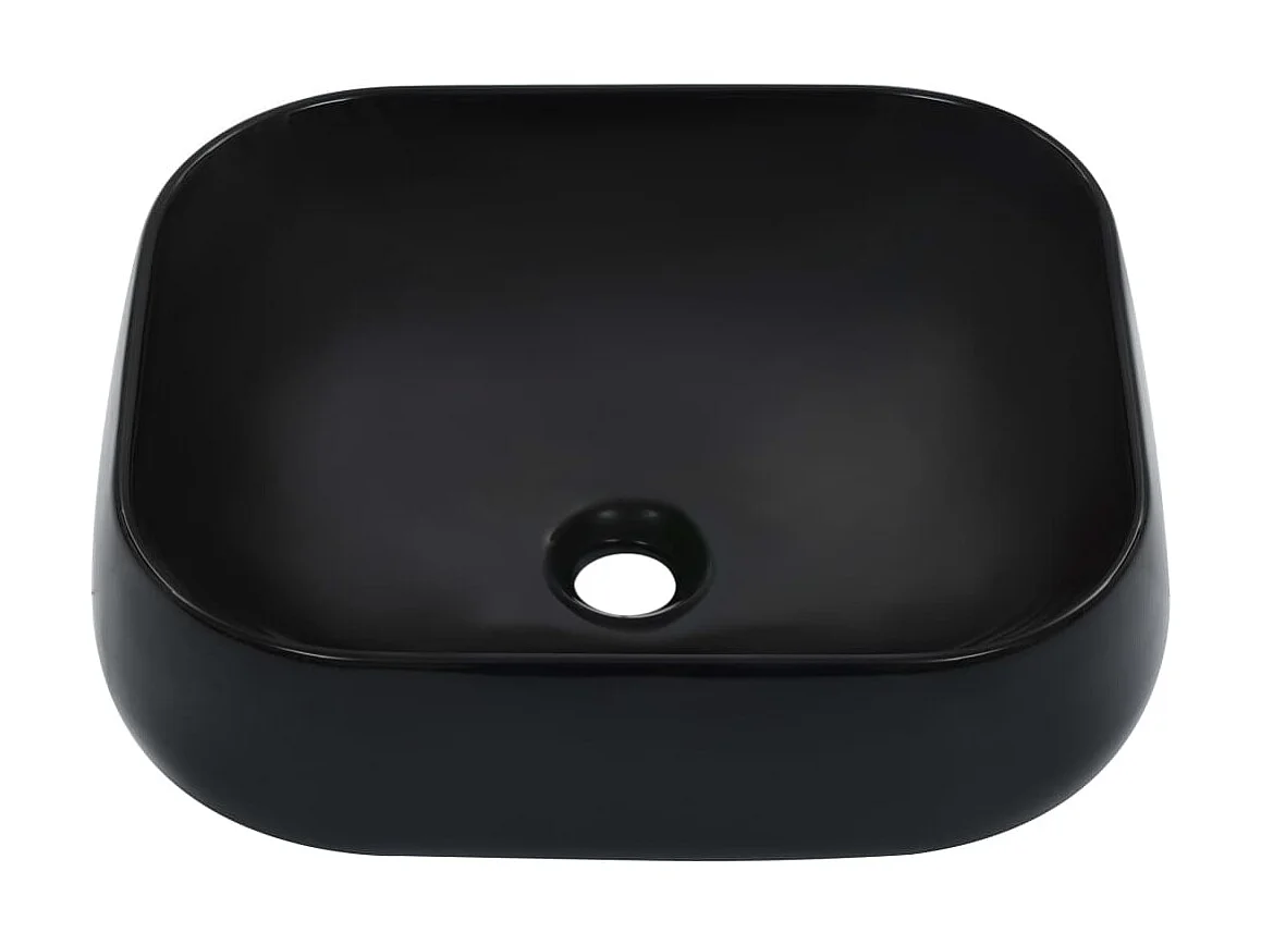 Vasque 44,5 x 39,5 x 14,5 cm Céramique Noir WVGQ5170